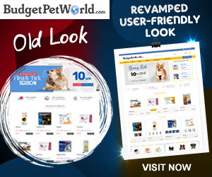 New Site, New Style! Shop Easier, Faster at BudgetPetWorld.com with Coupon: NEWLOOK12 for 12% Extra Discount & Free Shipping!