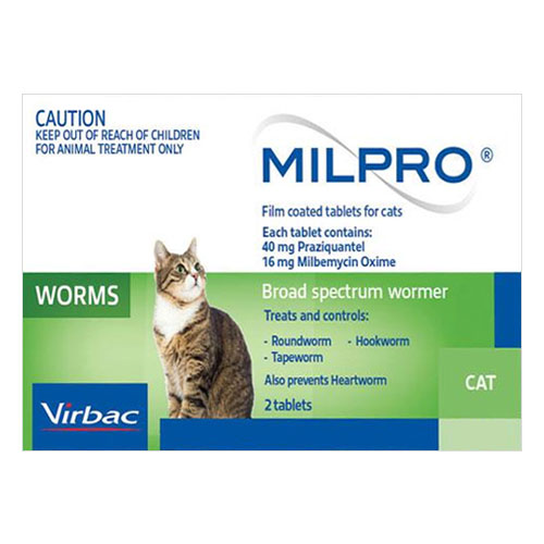 Milpro Allwormer for Cats Over 2 kg (Over 4lbs)