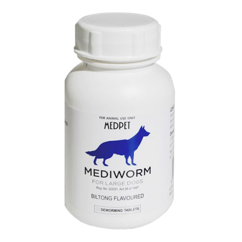 Mediworm For Large Dogs (Up To 88 Lbs) 2 Tablets Mediworm For Large Dogs (Up To 88 Lbs) 2 Tablets