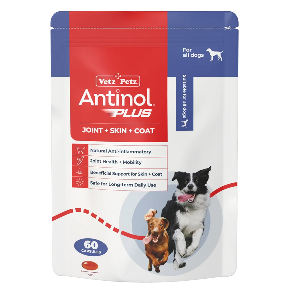 Antinol Plus Natural Anti Inflammatory Joint & Mobility Capsules for Dogs for Dogs & Cats