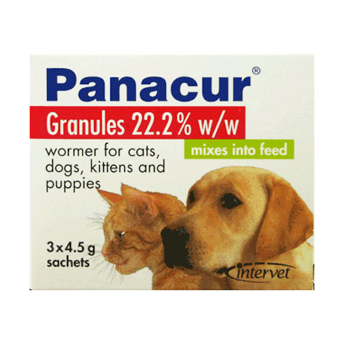 Panacur Worming Granules For Dogs 4.5 Gm 3 Sachet