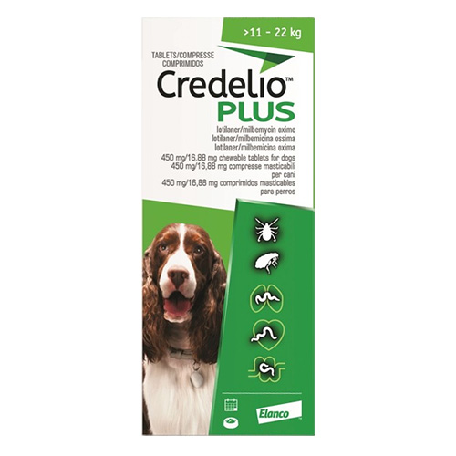 Credelio Plus For Large Dog 11-22kg (24 To 48lbs) 6 Chews