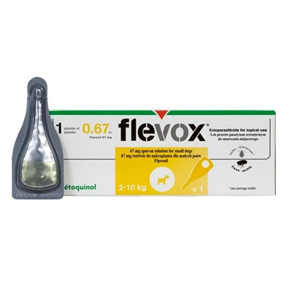 Flevox Spot On For Small Dogs Up To 22 Lbs. (Yellow) 3 Pack
