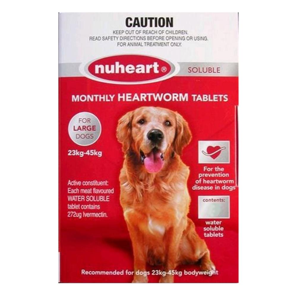 Nuheart - Generic Heartgard Nuheart For Large Dogs 51-100lbs (Red) 6 Tablets