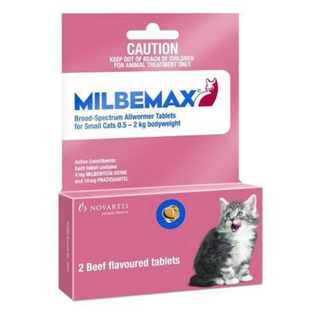 Milbemax Cats Upto 2kg (4.4lbs) 1 Tablet