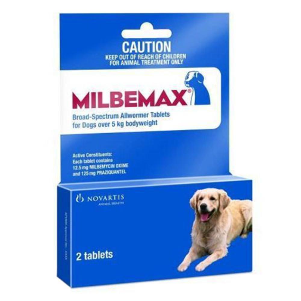 Milbemax Allwormer Tablets For Large Dogs 5 To 25 Kg (11 to 55lbs)