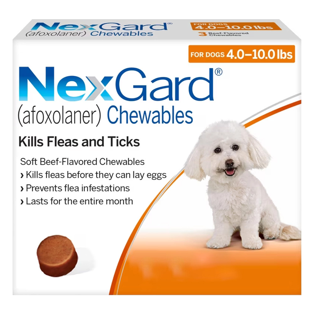 for Small Dogs 4-10lbs (Orange) 11mg