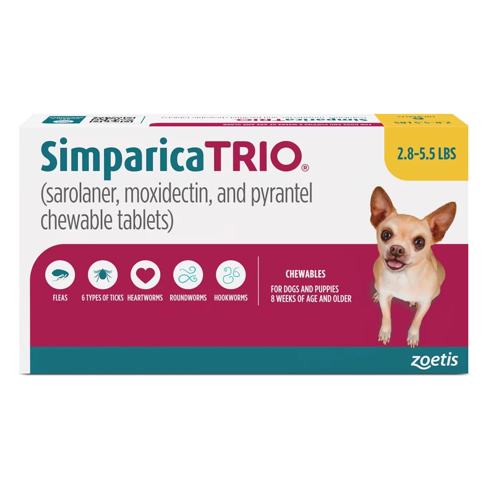 for Dogs 2.8-5.5 lbs (Yellow)