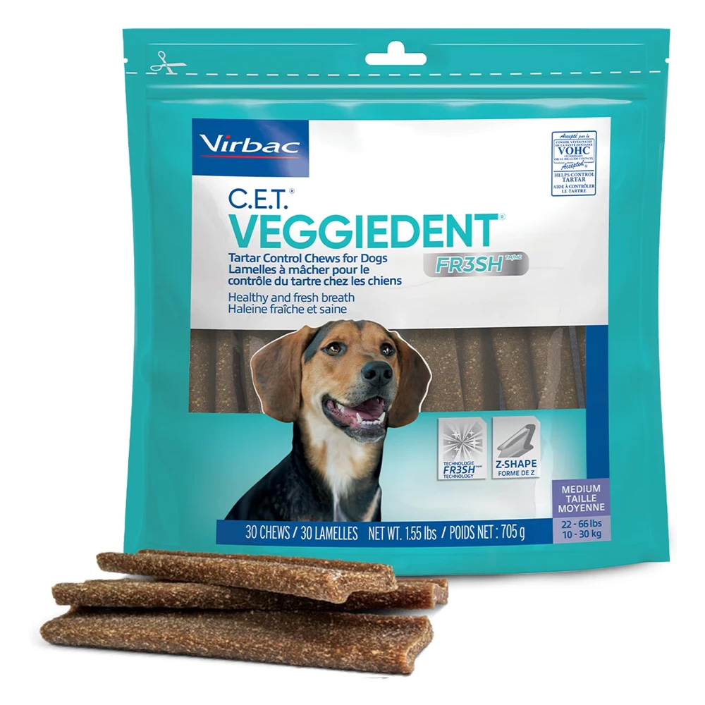 VeggieDent Dental Chews for Medium Dogs