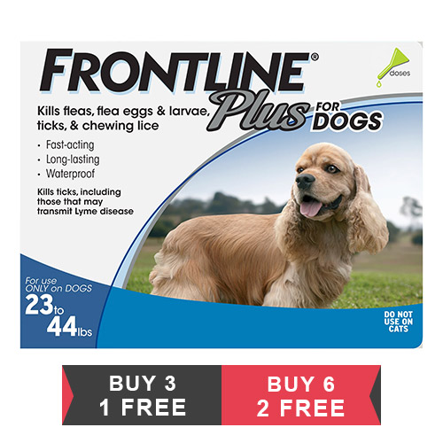 Frontline Plus Medium Dogs 23-44 lbs (Blue)