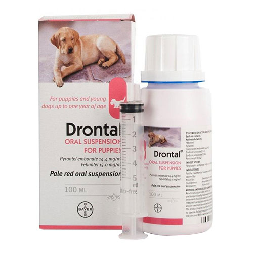 drontal puppy wormer dosage