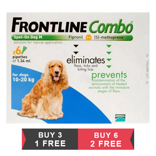 Frontline Plus (COMBO) for Medium Dogs 23-44 lbs (Blue)